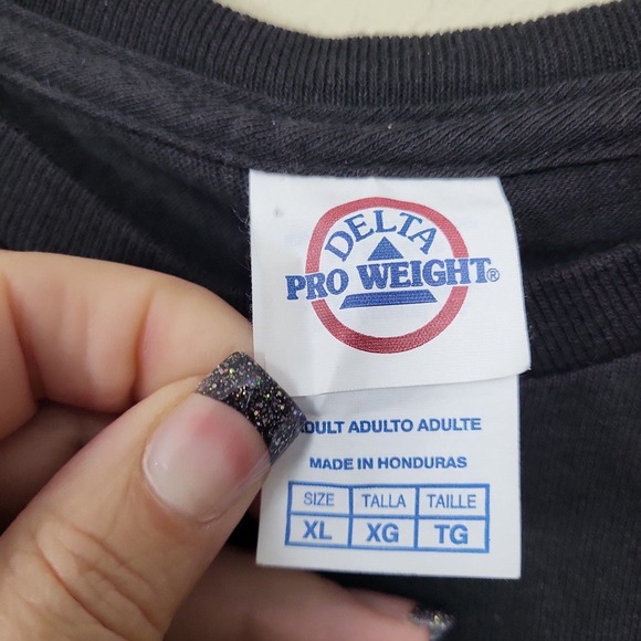 Delta Men's XL May The 4th Be With You Graphic Tee Black Heavy Cotton Starwars - Picture 3 of 7